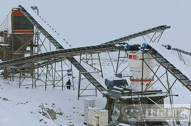 圓錐破制砂現場